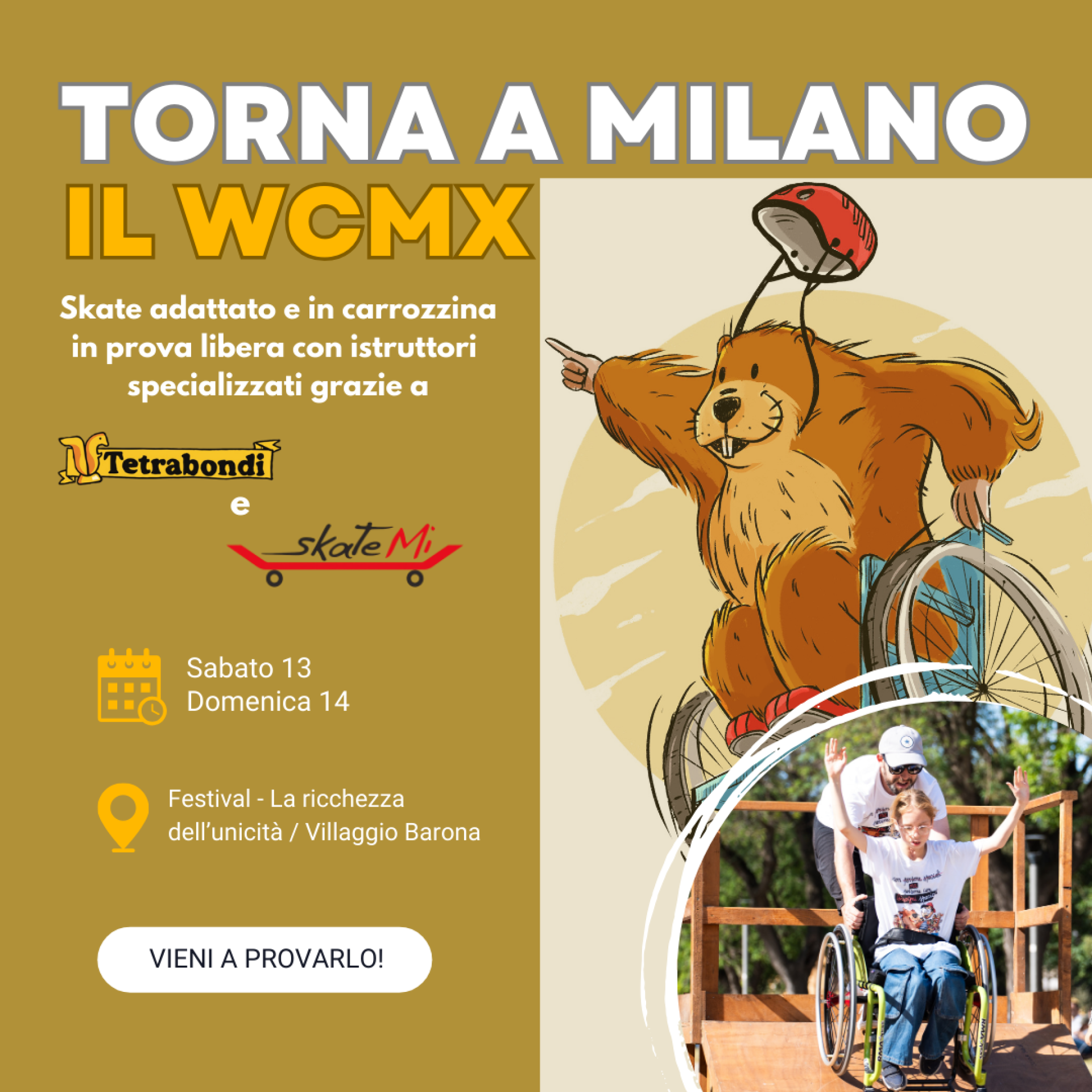 Il WCMX e lo Skate adattato tornano a Milano
