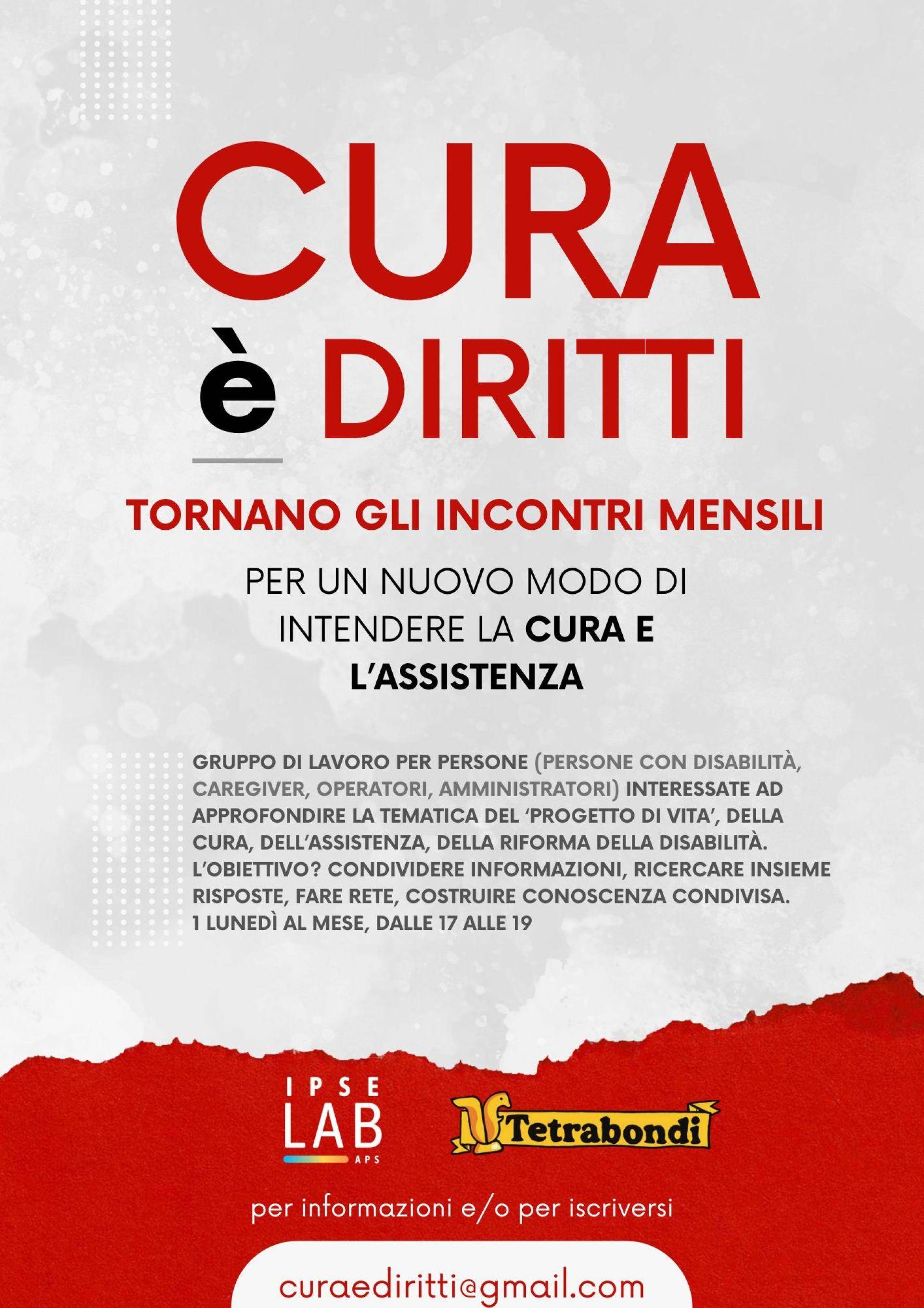 CURA è DIRITTI: ripartono gli incontri